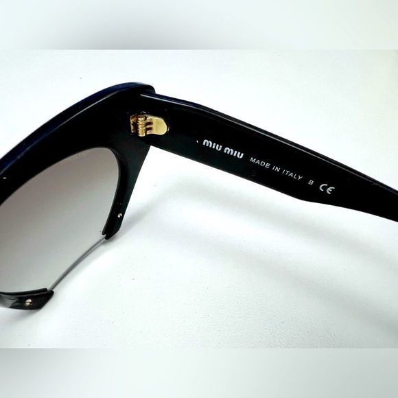 MIU MIU Acetate Sunglasses Black - Picture 9 of 14